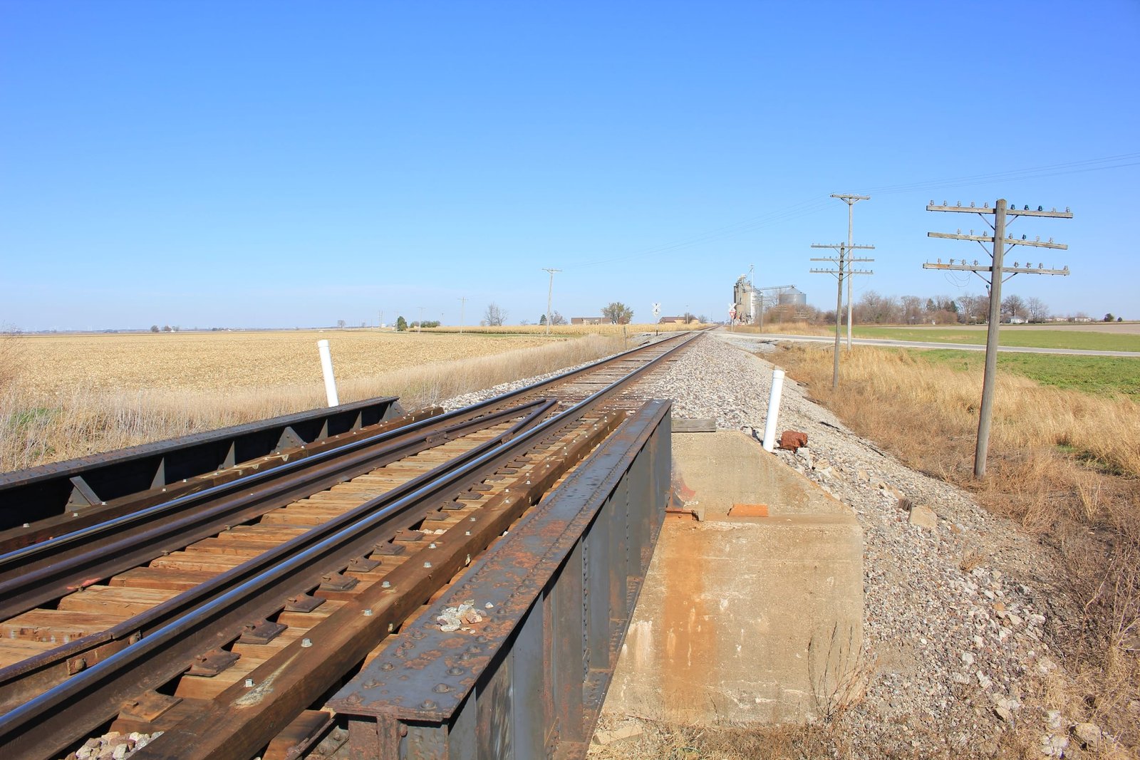 Looking north